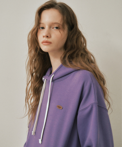 WEDNESDAYOASISFORWOMEN（ウェンズデー オアシス フォー ウーマン）の「W/アッシュピグメントフードスウェットシャツ_PURPLE(W25-TP34)（パーカー・レディース・パープル・MEDIUM/LARGE）」の3枚目の写真