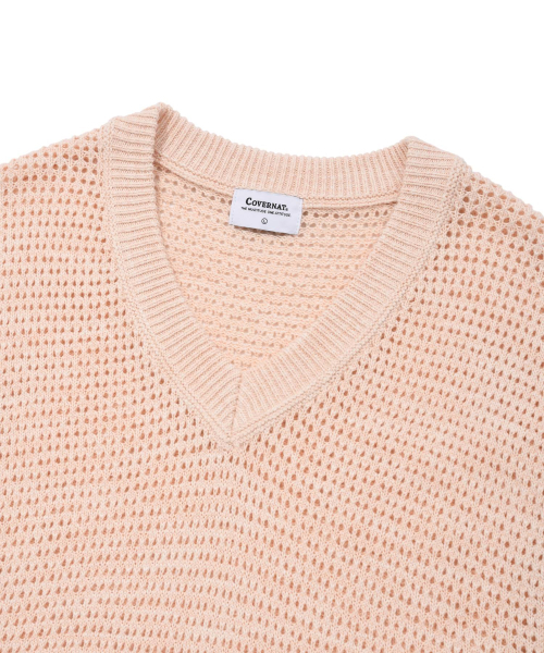 COVERNAT(カバーナット)の「クロシェニットベストサーモン(ベスト・レディース・その他・SMALL/X-LARGE/LARGE/MEDIUM)」の3枚目の写真