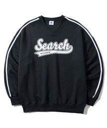 Vネックトラックスウェットシャツネイビー