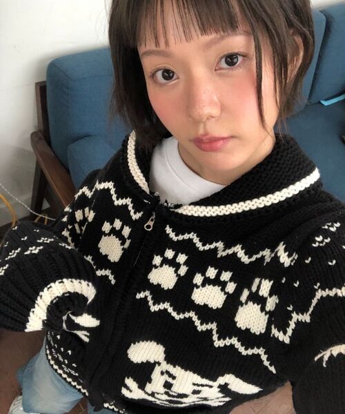 Video Jockey（ビデオジョッキー）の「プチコウイチャンカーディガン [ブラック]（カーディガン/ボレロ・レディース・ブラック・SMALL/MEDIUM）」の12枚目の写真