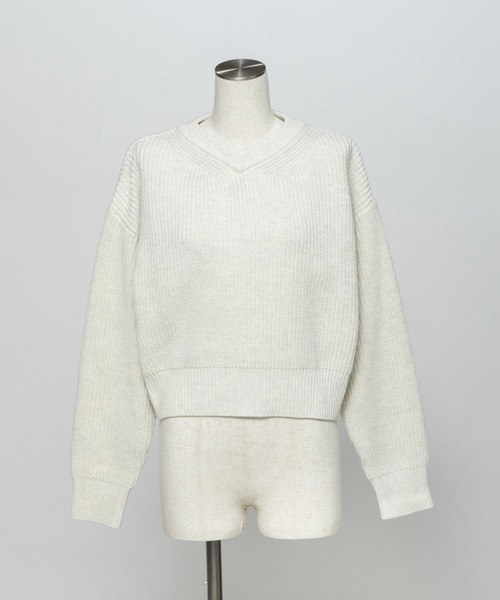 セール】浅VネックニットTOPS（ニット/セーター）｜WCJ（ダブルシー