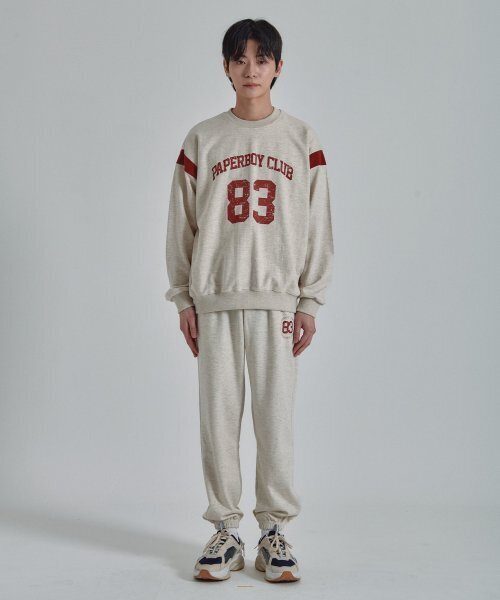 PAPERBOY(ペーパーボーイ)の「配色83 スウェットシャツ - オートミール(スウェット・メンズ・その他・LARGE/MEDIUM/SMALL/X-LARGE)」の3枚目の写真