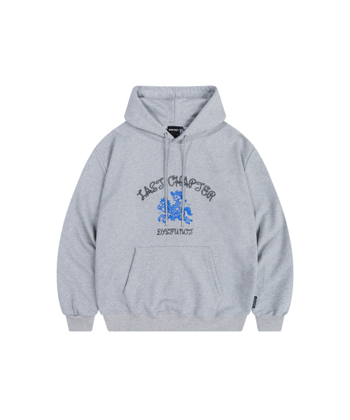 DYSFUNCT(ディスファンクト)の「LAST CHAPTER HOODIE (GRAY)(パーカー・メンズ・その他・MEDIUM/LARGE)」の1枚目の写真