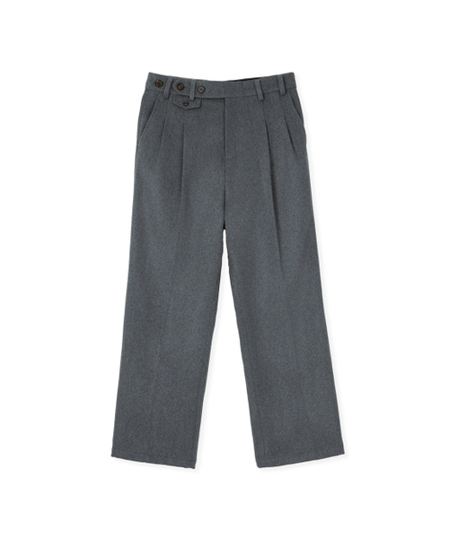 SYNQIA(シンキア)の「ボタンディテールグルカトラウザー チャコールグレー(スラックス・メンズ・その他・SMALL/MEDIUM/LARGE)」の1枚目の写真
