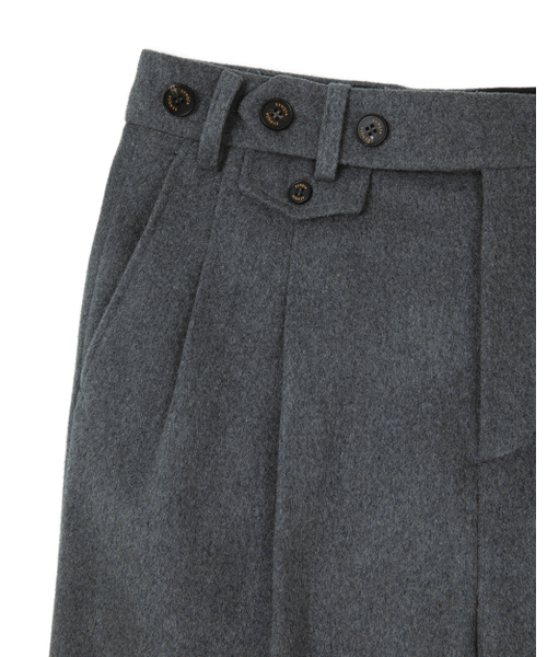 SYNQIA(シンキア)の「ボタンディテールグルカトラウザー チャコールグレー(スラックス・メンズ・その他・SMALL/MEDIUM/LARGE)」の7枚目の写真