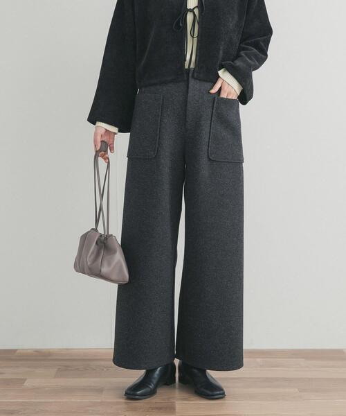 アーバンリサーチ ドアーズ（URBAN RESEARCH DOORS）/カットメルトンワイドパンツ セール】カットメルトンワイドパンツ（その他パンツ）｜URBAN RESEARCH