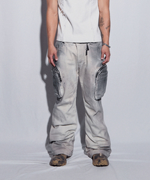 BLR（ビーエルアール）の「Double Pockets Hand Washing Flare Pants（デニムパンツ）」
