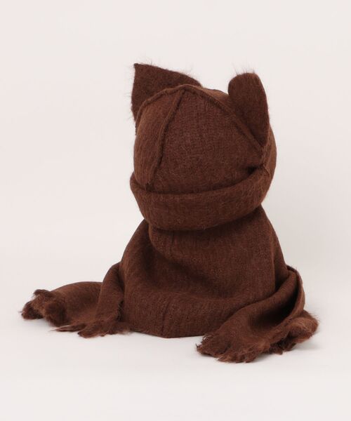 ALPACA CHUNKY EARS BEANIE SCARF（ニットキャップ/ビーニー
