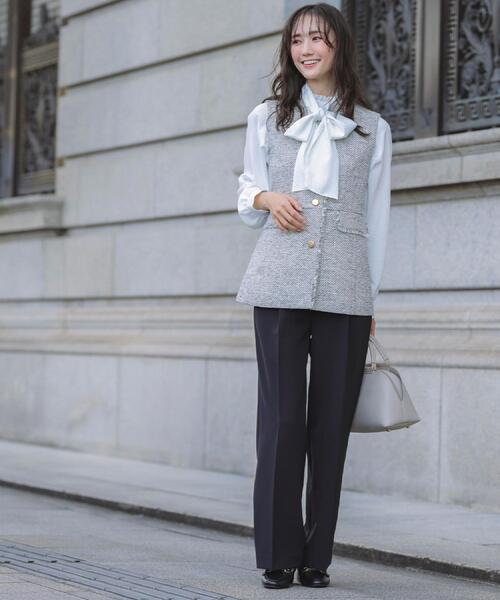 grove（グローブ）の「【マシンウォッシュ／防シワ/SS-3L】ストレッチワイドパンツ（その他パンツ・レディース・ネイビー/ブラック/ナチュラル・02/03/00/01/04/05）」の13枚目の写真