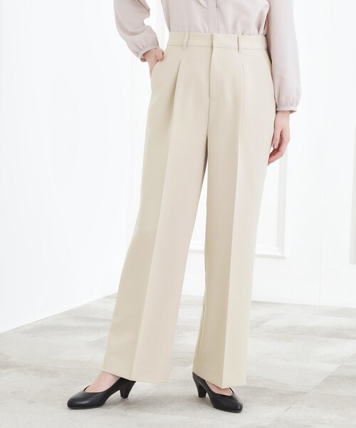 grove（グローブ）の「【マシンウォッシュ／防シワ/SS-3L】ストレッチワイドパンツ（その他パンツ・レディース・ネイビー/ブラック/ナチュラル・02/03/00/01/04/05）」の20枚目の写真