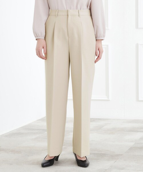 grove（グローブ）の「【マシンウォッシュ／防シワ/SS-3L】ストレッチワイドパンツ（その他パンツ・レディース・ネイビー/ブラック/ナチュラル・02/03/00/01/04/05）」の6枚目の写真