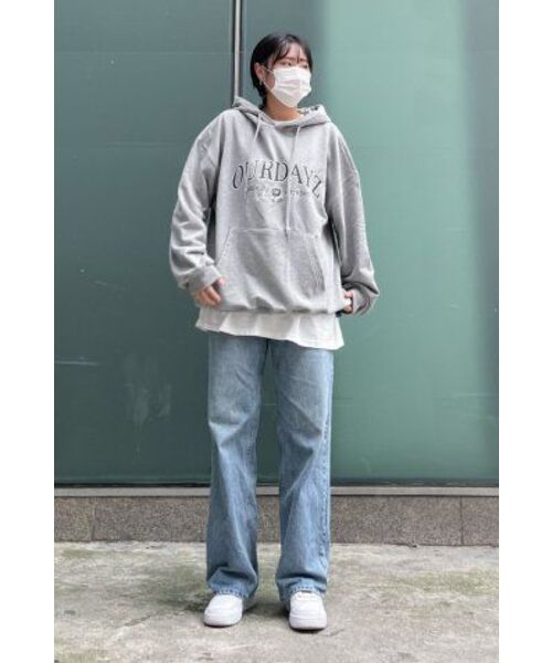 OURDAYZ（アワーデイズ）の「ODZ アーチロゴ フードパーカー [メランジェグレー]（パーカー・レディース・その他・X-LARGE/LARGE/MEDIUM）」の4枚目の写真