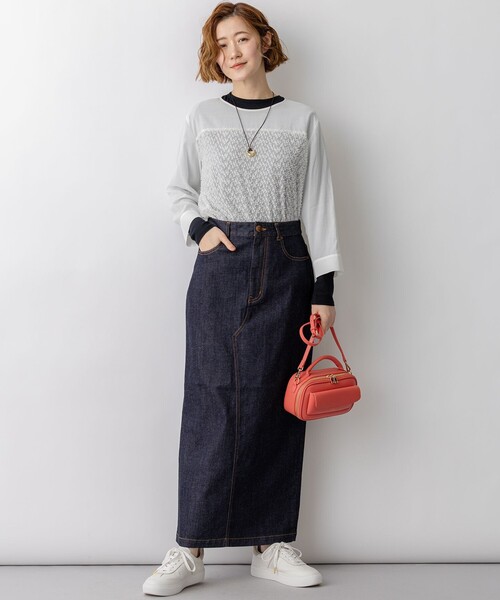 23区(ニジュウサンク)の「フラップポケット2WAY ショルダーバッグ(ショルダーバッグ・レディース・ブラック系/ピンク系/黄土色系・F)」の18枚目の写真