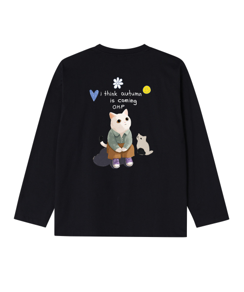 OHP(ワンハンドレッドパーセント)の「OHPxHARMONIA b秋空ベーシック長袖Tシャツ(Tシャツ/カットソー・メンズ・ホワイト/ブラック・MEDIUM/LARGE/X-LARGE/XX-LARGE)」の5枚目の写真