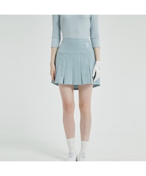 E.PARCA（イパルカ）の「バーチカルポーチプリーツスカート（スカイブルー）（スカート・レディース・その他・LARGE/X-LARGE）」の2枚目の写真