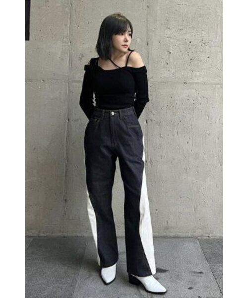 PEACEOFMIND(ピースオブマインド)の「ライン配色デニムパンツ(デニムパンツ・メンズ・その他・LARGE/MEDIUM/X-LARGE)」の16枚目の写真