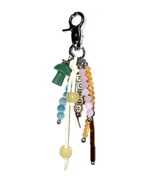 RUNDS（ランディエス）の「Mushroom Gemstone Keyring (Green)（キーケース/キーアクセサリー）」