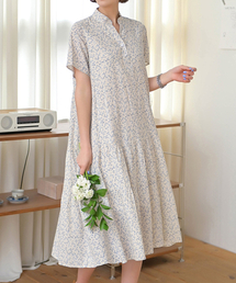 BBAEBBAE（ペッペ）の「Floral semi-open long one-piece dress（ワンピース）」
