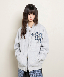 EUGGEN（ユジェン）の「2WAYアートワークリバーシブルスウェットフードジップアップ_メランジ（パーカー）」