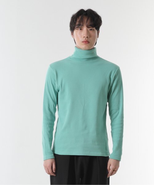 CODE I'M(コードアイエム)の「綿スパンレギュラーサイズタートルネック長袖Tシャツミント(Tシャツ/カットソー・メンズ・その他・MEDIUM/LARGE/X-LARGE)」の1枚目の写真