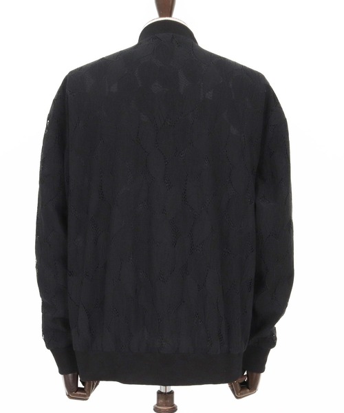 CAMBIO(カンビオ)の「mj11314- Leaf Sheer Lace Blouson シアーレースブルゾン(PF-261-007)(ブルゾン・メンズ・ブラック/グリーン・M/L)」の16枚目の写真