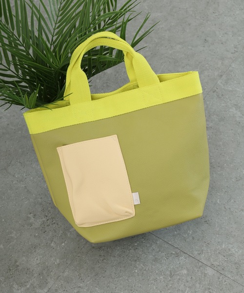 ROOTOTE(ルートート)の「ROOTOTE ランチトート(トートバッグ・メンズ・ホワイト/ピンク/ミント/イエロー×グリーン/ブラック/シルバー・FREE)」の5枚目の写真