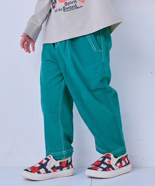 MARKEY'S(マーキーズ)の「タックイージーパンツ(その他パンツ・キッズ・ホワイト系その他/ベージュ系その他/ピンク/グリーン/チャコール/ブルー系その他/イエロー・90/100/110/120/130/140/150)」の5枚目の写真