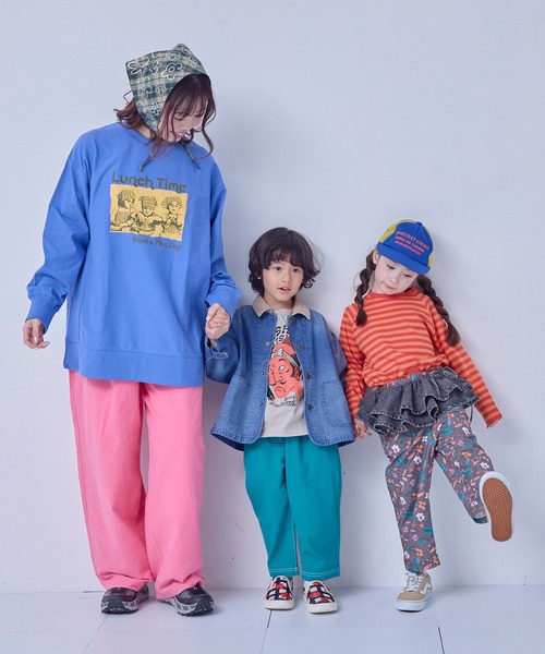 MARKEY'S(マーキーズ)の「タックイージーパンツ(その他パンツ・キッズ・ホワイト系その他/ベージュ系その他/ピンク/グリーン/チャコール/ブルー系その他/イエロー・90/100/110/120/130/140/150)」の10枚目の写真