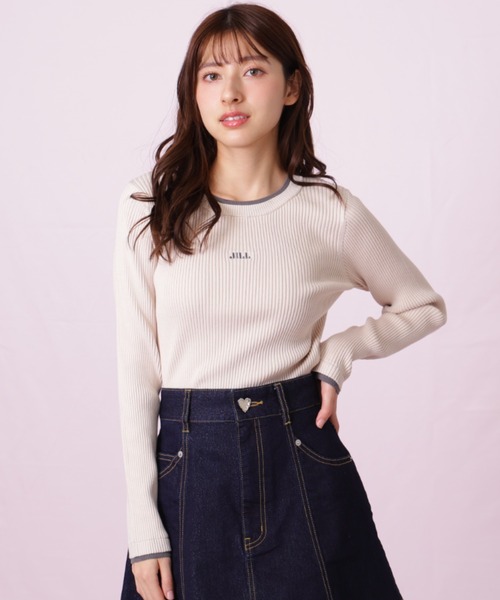 JILL by JILL STUART(ジルバイジルスチュアート)の「◇ 配色リブニット(ニット/セーター・レディース・ブラック/ホワイト/ピンク・FREE)」の18枚目の写真