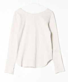 ＜6(ROKU)＞コットンウラケカラーステッチクルーネックプルオーバー 25SS 6(ROKU)＞コットンウラケ カラーステッチ クルーネック プルオーバー 25SS