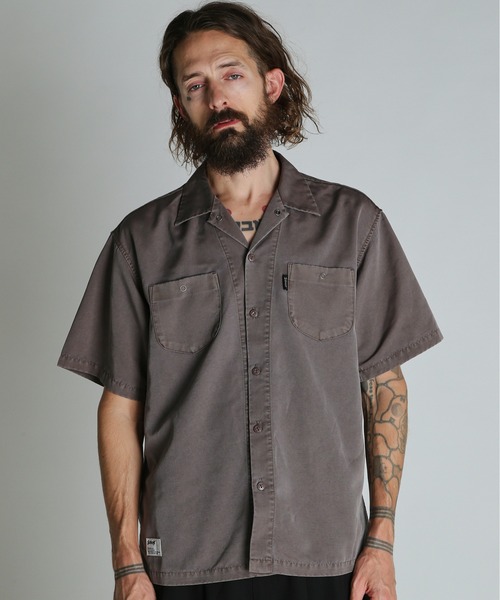 schott（ショット）の「Schott/ショット/SNOW WASH TC SHIRT/スノー ウォッシュ シャツ（シャツ/ブラウス・メンズ・ブラウン/ブラック/グリーン・XL/L/M/2XL）」の2枚目の写真