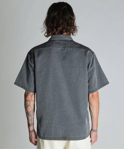 schott（ショット）の「Schott/ショット/SNOW WASH TC SHIRT/スノー ウォッシュ シャツ（シャツ/ブラウス・メンズ・ブラウン/ブラック/グリーン・XL/L/M/2XL）」の5枚目の写真