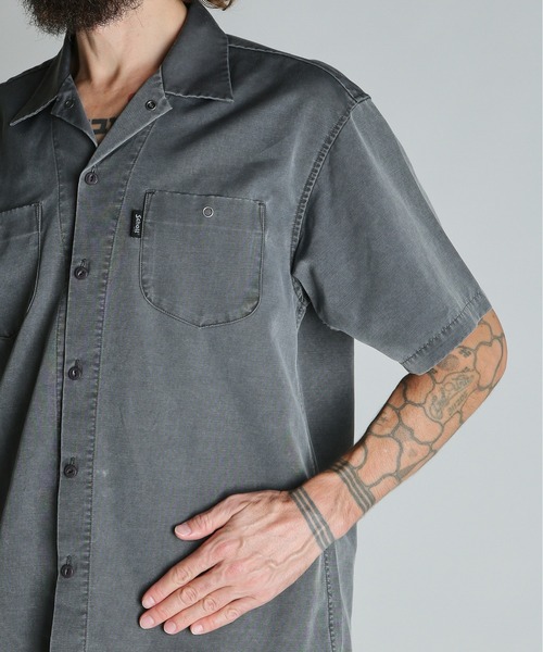 schott（ショット）の「Schott/ショット/SNOW WASH TC SHIRT/スノー ウォッシュ シャツ（シャツ/ブラウス・メンズ・ブラウン/ブラック/グリーン・XL/L/M/2XL）」の7枚目の写真
