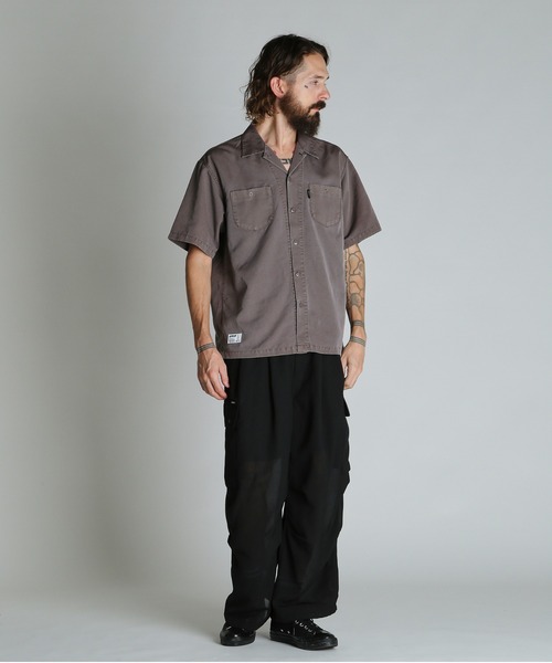 schott（ショット）の「Schott/ショット/SNOW WASH TC SHIRT/スノー ウォッシュ シャツ（シャツ/ブラウス・メンズ・ブラウン/ブラック/グリーン・XL/L/M/2XL）」の10枚目の写真