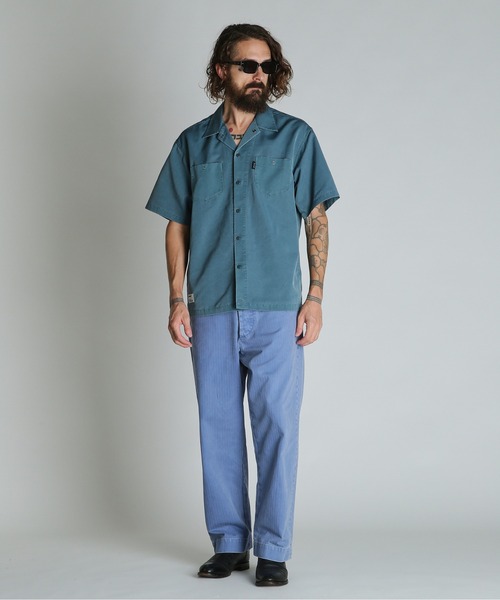 schott（ショット）の「Schott/ショット/SNOW WASH TC SHIRT/スノー ウォッシュ シャツ（シャツ/ブラウス・メンズ・ブラウン/ブラック/グリーン・XL/L/M/2XL）」の11枚目の写真