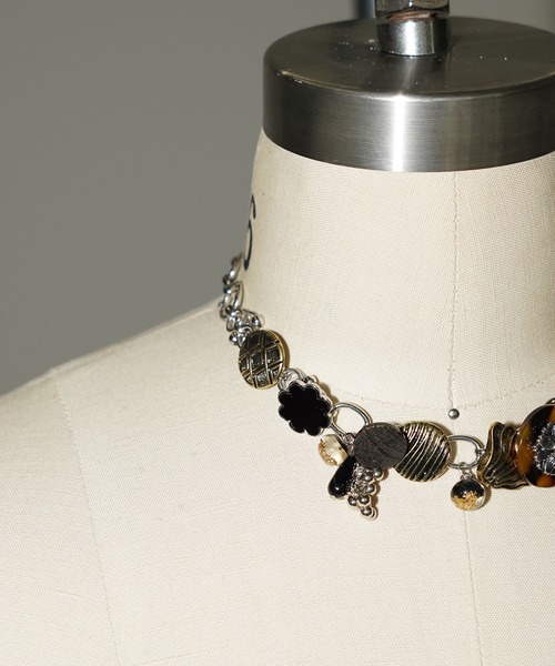 chuclla(チュクラ)の「ブラウンモチーフチェーンチョーカー cha26s006(ネックレス・レディース・ブラウン系その他・FREE)」の9枚目の写真