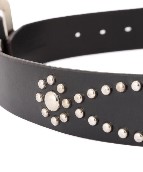 schott（ショット）の「Schott/ショット/STONES STUDS BELT/ストーンズ スタッズベルト（ベルト・メンズ・ブラック/レッド・32/34/36）」の7枚目の写真