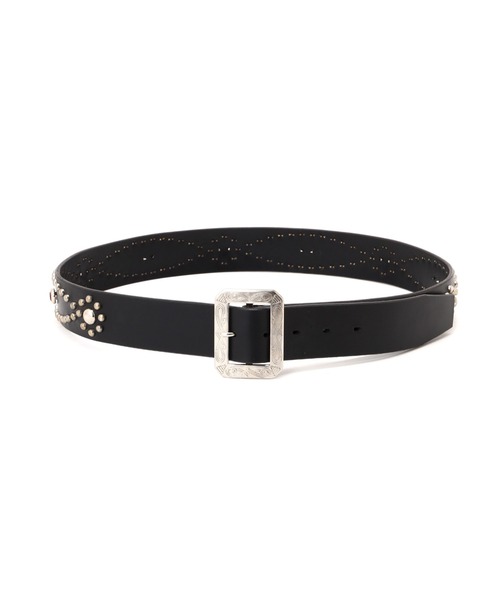 schott（ショット）の「Schott/ショット/STONES STUDS BELT/ストーンズ スタッズベルト（ベルト・メンズ・ブラック/レッド・32/34/36）」の4枚目の写真