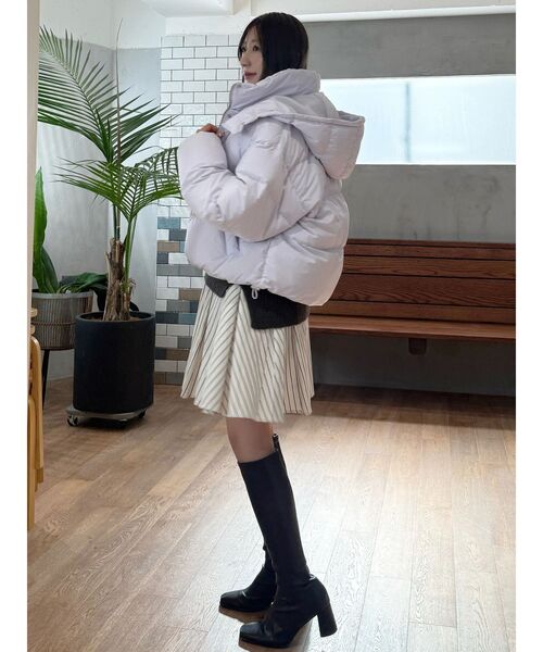 MERCURYDUO（マーキュリーデュオ）の「U.S. POLO ASSN.別注 ベストセットシャツミニワンピース（ワンピース・レディース・オフホワイト/チャコールグレー/ミント・SMALL/MEDIUM）」の21枚目の写真