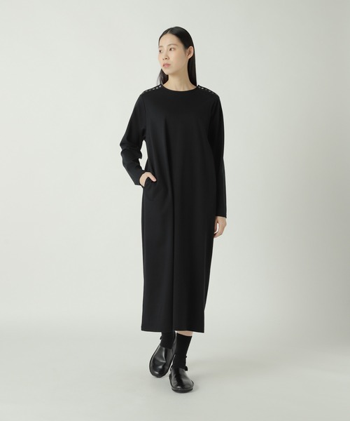 ZUCCa(ズッカ)の「CLEAR PONTE / ワンピース(ワンピース・レディース・ブラック/ライトブルー/オフホワイト・M size)」の1枚目の写真