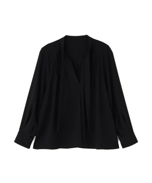 ADORE(アドーア)の「◆バックサテンジョーゼットブラウス(シャツ/ブラウス・レディース・ホワイト/ブラック/ブルー・38)」の3枚目の写真