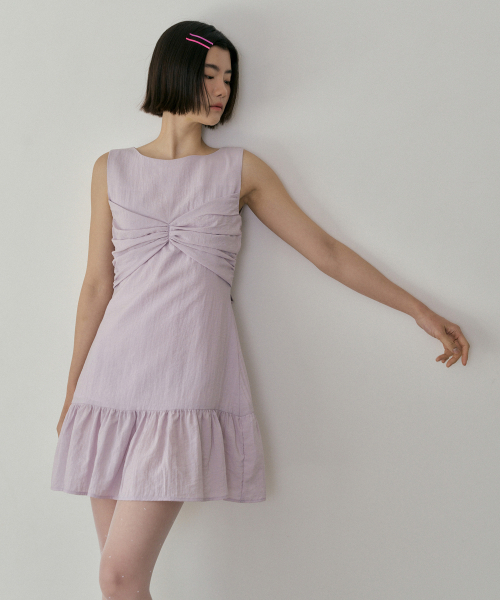 REORG(リオルグ)の「ASP BIG PLEATS MINI OPS LILAC(ワンピース・レディース・その他・SMALL/MEDIUM)」の4枚目の写真