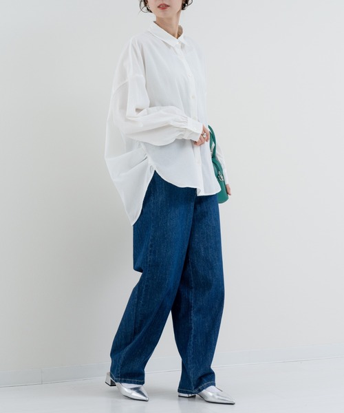 refinedworks(リファインドワークス)の「【refinedworks】大人の ストライプシャツ(シャツ/ブラウス・レディース・オフホワイト/グレー/ブルー・FREE)」の21枚目の写真