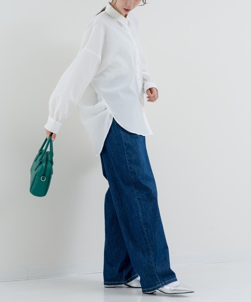 refinedworks(リファインドワークス)の「【refinedworks】大人の ストライプシャツ(シャツ/ブラウス・レディース・オフホワイト/グレー/ブルー・FREE)」の22枚目の写真