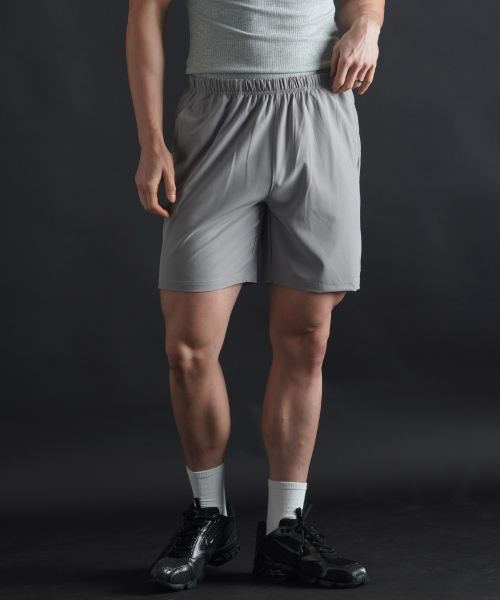 PHERMENON(フェルメノン)の「エアストレッチショーツ - グレー(その他パンツ・メンズ・グレー・1/2/3)」の4枚目の写真