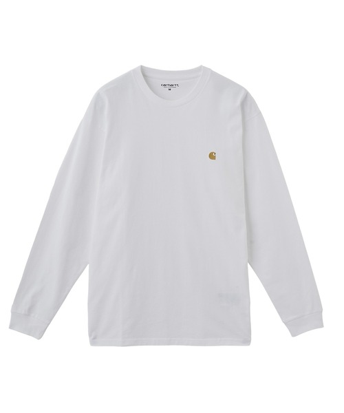 Carhartt WIP(カーハートダブリューアイピー)の「Carhartt WIP L/S CHASE T-SHIRT I026392(Tシャツ/カットソー・メンズ・ホワイト/グリーン・L/M)」の2枚目の写真