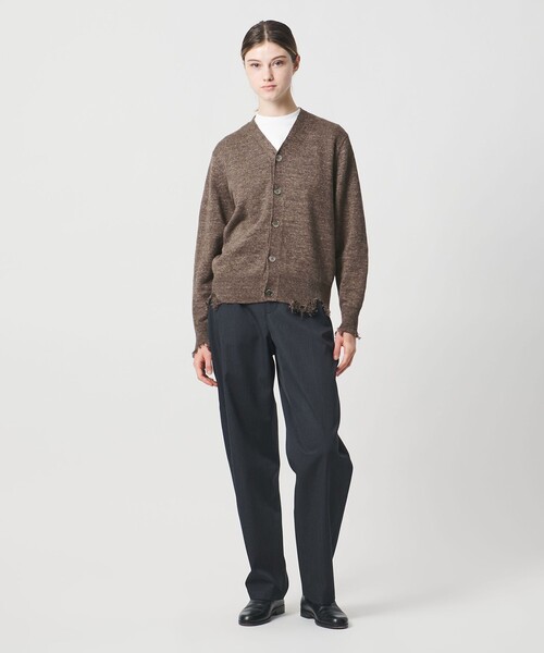 LOEFF（ロエフ）の「＜LOEFF＞ダメージ カーディガン UNISEX（カーディガン/ボレロ・レディース・ダークブラウン/ダークグレー・0/1/2）」の21枚目の写真