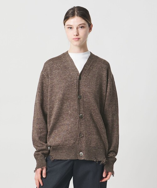 LOEFF（ロエフ）の「＜LOEFF＞ダメージ カーディガン UNISEX（カーディガン/ボレロ・レディース・ダークブラウン/ダークグレー・0/1/2）」の15枚目の写真