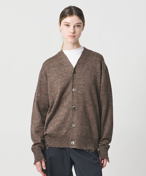 LOEFF（ロエフ）の「＜LOEFF＞ダメージ カーディガン UNISEX（カーディガン/ボレロ・レディース・ダークブラウン/ダークグレー・0/1/2）」の16枚目の写真