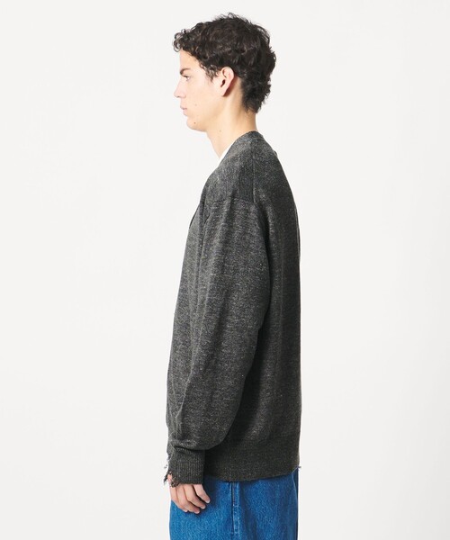 LOEFF（ロエフ）の「＜LOEFF＞ダメージ カーディガン UNISEX（カーディガン/ボレロ・レディース・ダークブラウン/ダークグレー・0/1/2）」の19枚目の写真